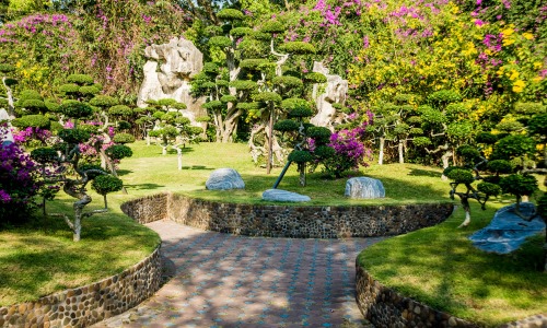 beautiful gardens at Orizzonte, Baner